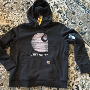 Carhartt Black Hoodie with Logo